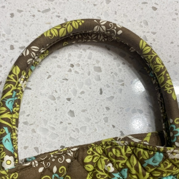 Vera Bradley Bluebird Sitting in a Tree top handle Purse drawstring closure EUC - Picture 7 of 9